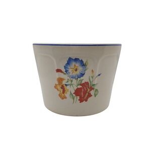 Vintage Universal Cambridge Floral Refrigerator Bowl Oven Proof Cream Ceramic 6"